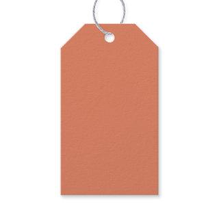 Dark Peach (solid color)  Gift Tags