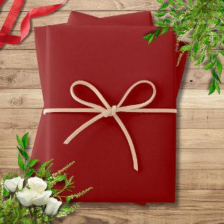 Dark Red Solid Color | Classic | Elegant   Sheets
