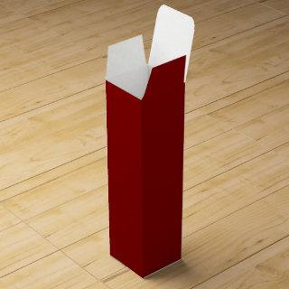Dark Red Solid Color Wine Box