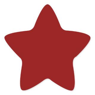 Dark Red Star Sticker