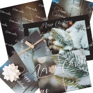 Dark Retro Christmas Baubles and Christmas Tree   Sheets
