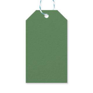 Dark sage (solid color) gift tags