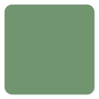 Dark sage (solid color) square sticker