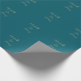 Dark Teal & Gold Colors Professional Trendy Modern