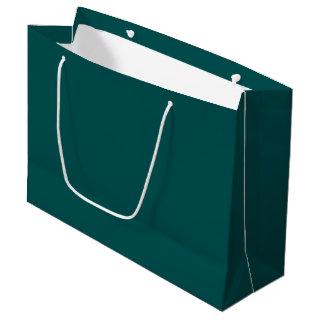 Dark Teal  (solid color)  Large Gift Bag