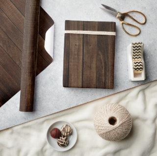 Dark Wood Planks with Wood Grain