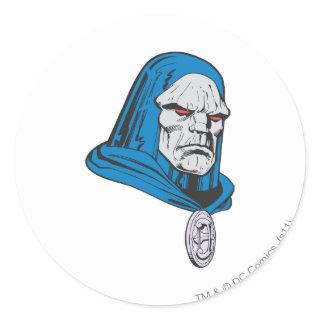 Darkseid Head Shot Classic Round Sticker