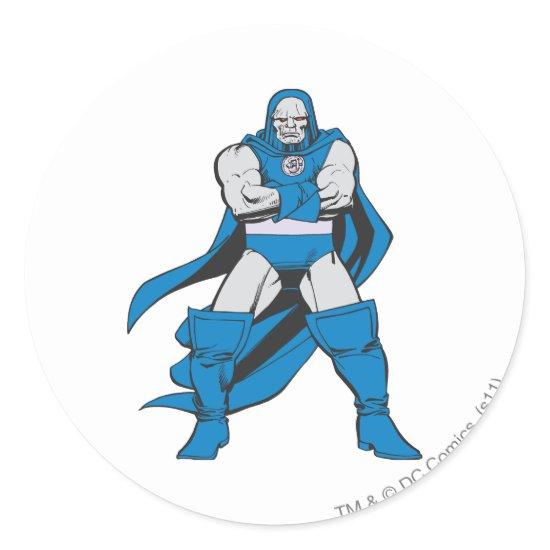 Darkseid Poses Classic Round Sticker