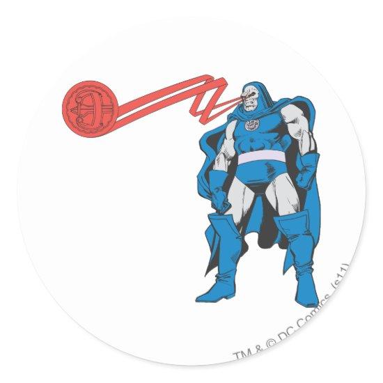Darkseid Uses Psionic Powers Classic Round Sticker
