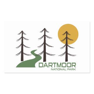 Dartmoor National Park Trail Rectangular Sticker