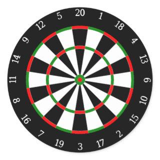 Darts Classic Round Sticker