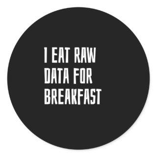 Data analyst classic round sticker