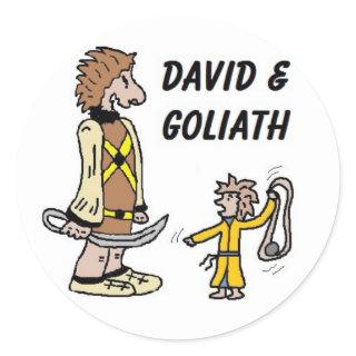 David and Goliath Stickers