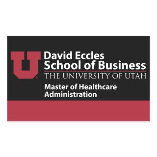 David Eccles - Master of Healthcare Administration Rectangular Sticker