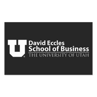 David Eccles School of Business Rectangular Sticker