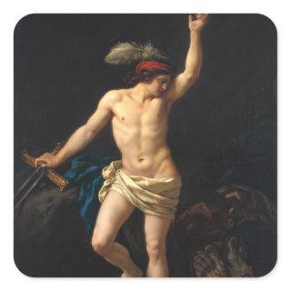 David Victorious, 1780 Square Sticker