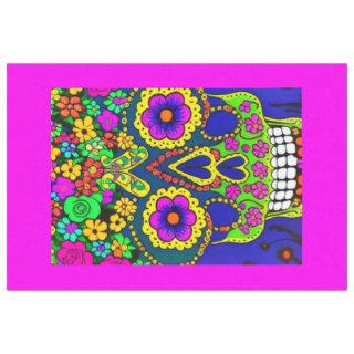 day of the dead celebration in bright colors  tissue paper