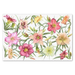 Daylilies All Over Tissue Paper