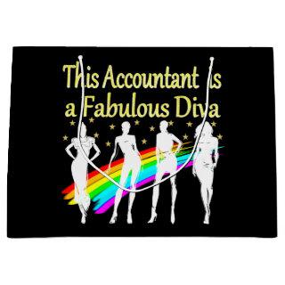 DAZZLING ACCOUNTANT DIVA DESIGN LARGE GIFT BAG
