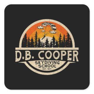 DB Cooper Classic  Square Sticker