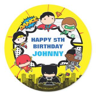 DC Comics | Justice League - Chibi Birthday Classic Round Sticker