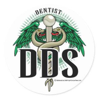 DDS Caduceus Classic Round Sticker