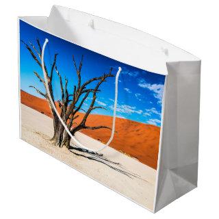 Dead tree in Deadvlei, Namibia Large Gift Bag