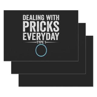 Dealing With Pricks Everyday Type 1 Diabetes Gift  Sheets