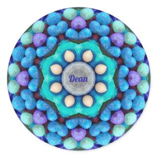 DEAN ~EASTER ~ Blue Green EGGS for Easter Giving~  Classic Round Sticker