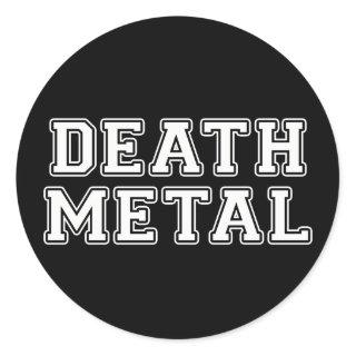 Death Metal Classic Round Sticker