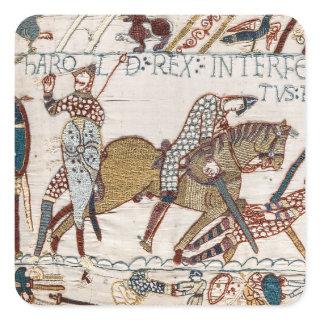 Death of King Harold (Bayeux Tapestry) Square Sticker