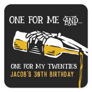 Death to My 20s Square Sticker