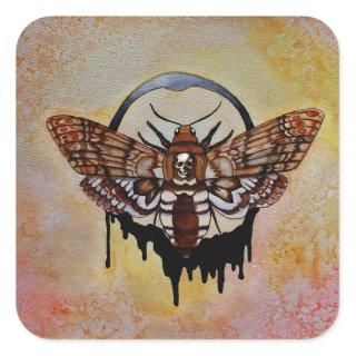 Death's Head Hawk Moth Square Sticker