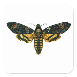 Death's Head Moth Square Sticker