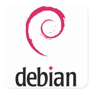 Debian Square Sticker