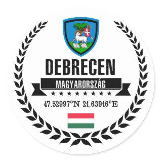 Debrecen Classic Round Sticker