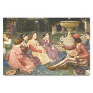 Decameron by John William Waterhouse Tissue Paper