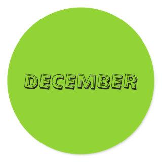 December Alphabet Soup Yellowgreen Sticker by Janz