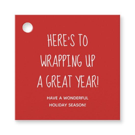 December Customizable Realtor Pop By Gift Tags
