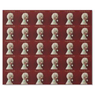 Deck the Halls Chicken Gift Wrap