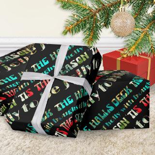 Deck The Halls Festive Colorful Groovy Modern