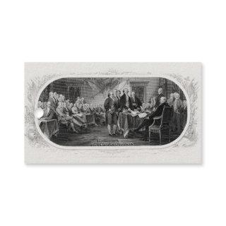 Declaration of Independence: $2 Bill, Etching Foil Gift Tags