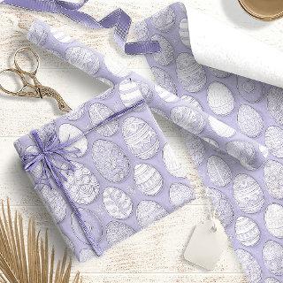 Decorated Easter Eggs Pattern Violet ID1096