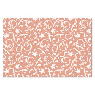 Decorative Floral in White Tissue Paper