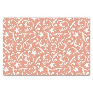 Decorative Floral in White Tissue Paper