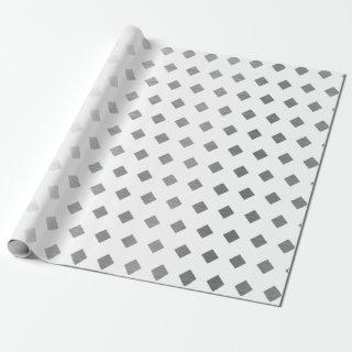 Decorative Silver Gray White Diamond Pattern