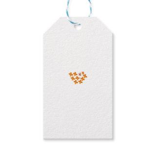 Decorative Style, Dull Orange, Cornell Red Gift Tags