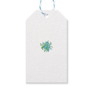 Decorative Style, Mint Cream, Fountain Blue, Teal. Gift Tags