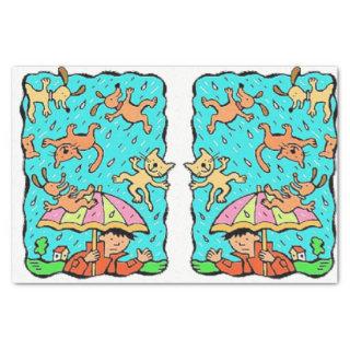 Decorative tissue paper Raining Cats and Dogs