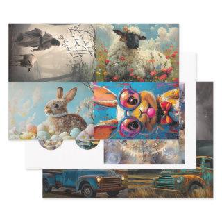 Decoupage 3 Designs Easter, Trucks, Coasters   Sheets